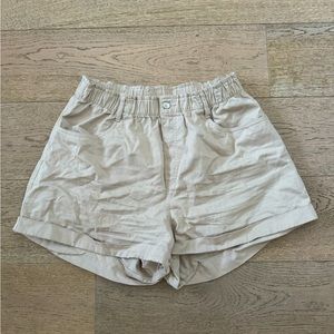 Light Beige High Waisted Shorts - L